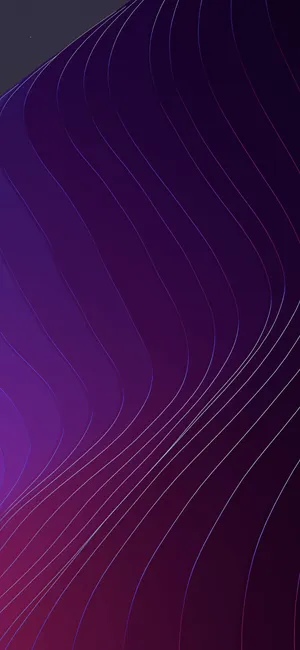 Layered Purple Curve Line Ios 12 Wallpaper