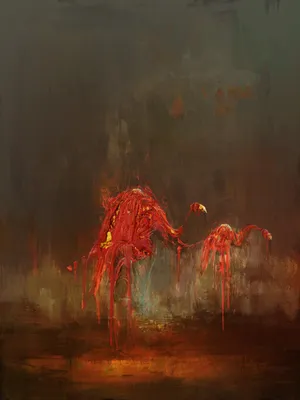 Layers Of Fear Blood Flamingos Wallpaper