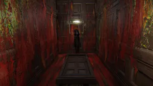 Layers Of Fear Bloody Smeared Walls Wallpaper