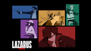 Lazarus Anime Character Collage Wallpaper