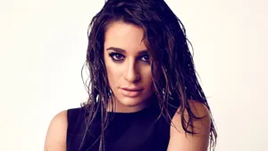 Lea Michele Wet Look Hairstyle Wallpaper