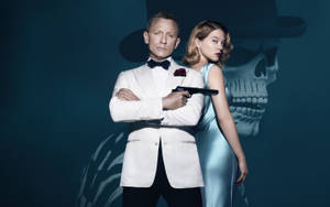 Lea Seydoux And Daniel Craig In Spectre Wallpaper