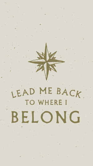 Lead Me Back Quote White Background Wallpaper