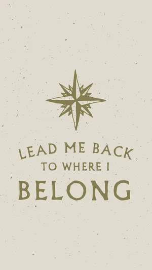 Lead Me Back Quote White Background Wallpaper