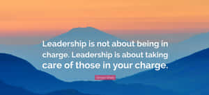 Leadership Care Quote Simon Sinek Wallpaper