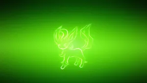 Leafeon 3d Art Wallpaper