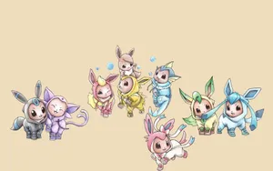 Leafeon In A Cute Hoodie Wallpaper