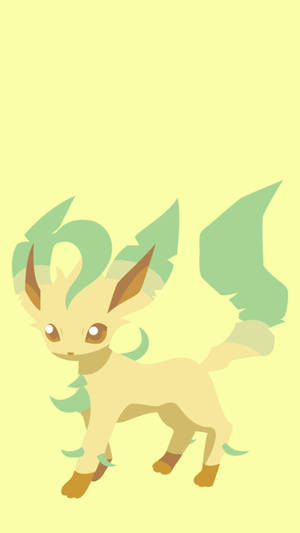 Leafeon Posing Cutely Wallpaper