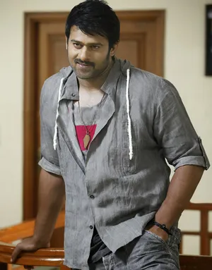 Leaning On Banister Prabhas Mirchi Wallpaper