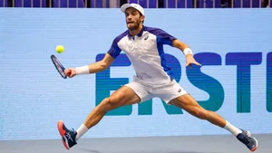 Leaping Borna Coric Wallpaper