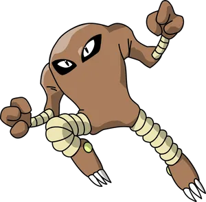Leaping Hitmonlee Wallpaper