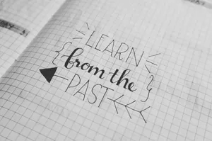 Learn From The Past Calligraphy Wallpaper