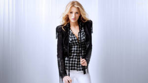 Leather Jacket Blake Lively Wallpaper