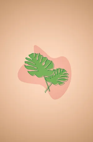 Leaves Aesthetic Sketches Wallpaper