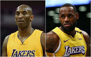 Lebron And Kobe Side By Side Wallpaper