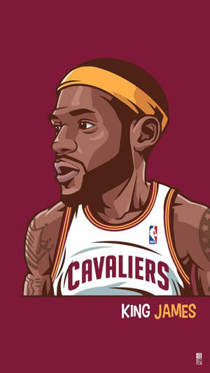 Lebron James Of Cavaliers Wallpaper