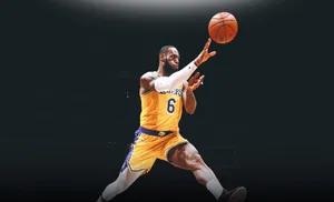 Lebron James Passing The Ball Wallpaper