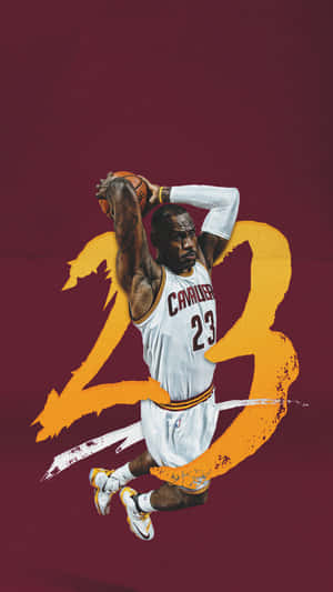 Lebron James Proudly Rocks The Newest Iphone. Wallpaper