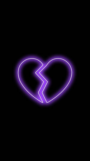 Led Black Heart Wallpaper