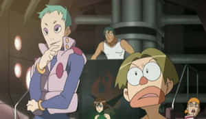 Leeron Littner Striking A Pose In Front Of Machinery Wallpaper