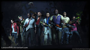 Left 4 Dead Survivor Gang Wallpaper