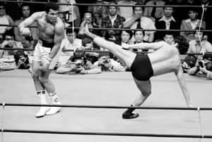 Leg Kick Antonio Inoki Wallpaper