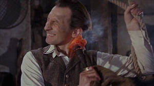 Legendary Actor Peter Cushing In 'the Brides Of Dracula' Film Wallpaper