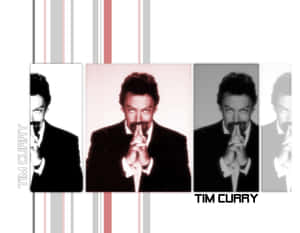 Legendary Actor Tim Curry In An Iconic Pose Wallpaper