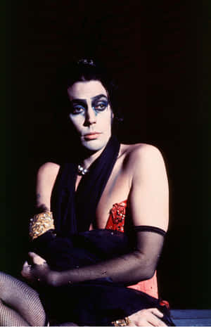 Legendary Actor Tim Curry In An Iconic Pose. Wallpaper