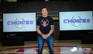 Legendary American Wrestler, Marc Mero In Action Wallpaper