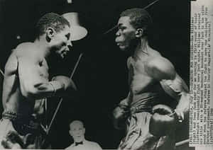 Legendary Boxer Ike Williams Posing In The Ring Wallpaper