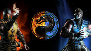 Legendary Fighter Scorpion From The Mortal Kombat Video Game Series Wallpaper