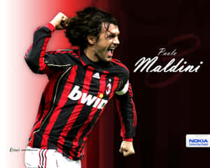 Legendary Football Icon, Paolo Maldini Wallpaper