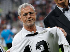 Legendary German Striker Gerd Muller In Action Wallpaper