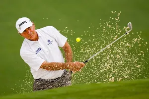 Legendary Golfer Fred Couples At Full Swing Wallpaper