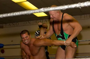 Legendary Irish Wrestler, Fit Finlay, Executing An Armbar Attack On Harry Smith. Wallpaper