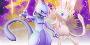 Legendary_ Pokemon_ Rivalry_ Mewtwo_vs_ Mew.jpg Wallpaper