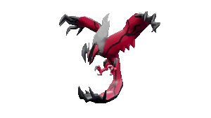 Legendary Pokemon Yveltal On White Background Wallpaper