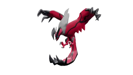 Legendary Pokemon Yveltal On White Background Wallpaper