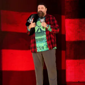 Legendary Professional Wrestler Mick Foley At Monday Night Raw Event Wallpaper
