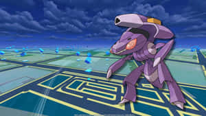 Legendary Purple Genesect In Pokemon Go. Wallpaper