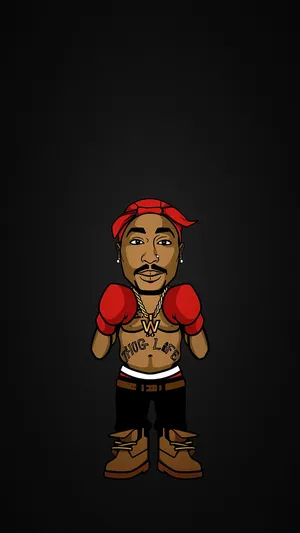 Legendary Rapper Tupac Shakur Wallpaper