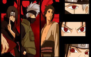 Legendary Shinobis In Action - Kakashi And Itachi. Wallpaper