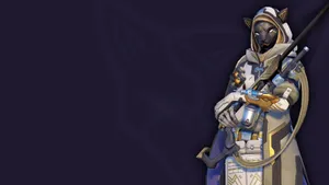 Legendary Sniper Ana Ready For Action In Overwatch Wallpaper