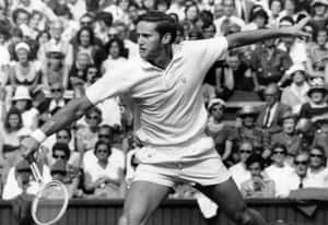 Legendary Tennis Player Roy Emerson In Action During Semi-finals, 1964 Wallpaper