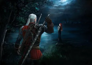 Legendary Witcher Sword In Its Ultimate Glory Wallpaper