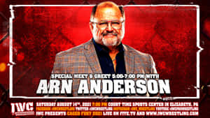 Legendary Wrestler Arn Anderson At A Meet-and-greet Event Wallpaper