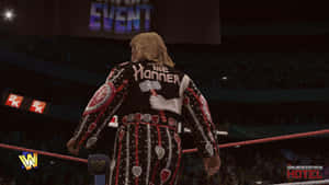 Legendary Wrestling Icon, Greg Valentine, Glancing Back Over His Shoulder. Wallpaper