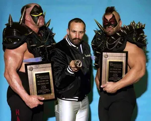 Legendary_ Wrestling_ Trio_with_ Awards Wallpaper
