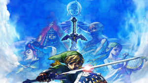 Legendof Zelda Skyward Sword Cast Wallpaper